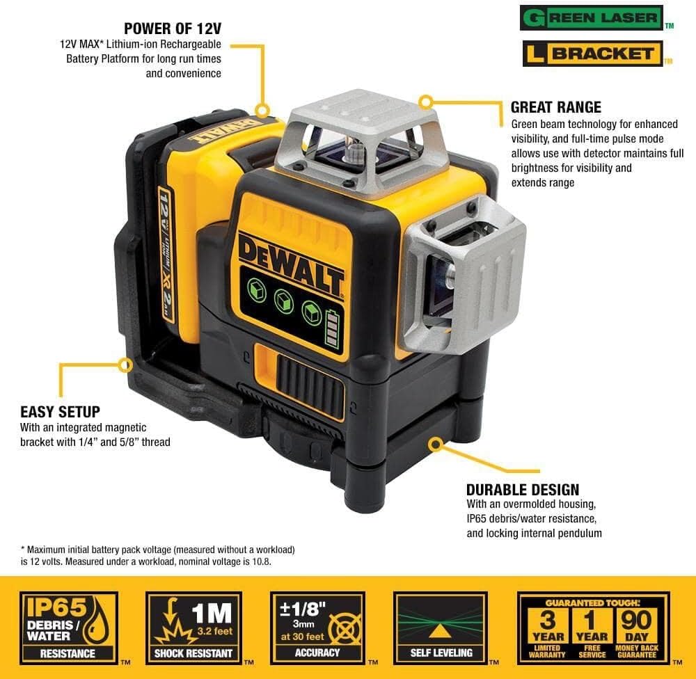 DeWalt DW089LG Features Overview