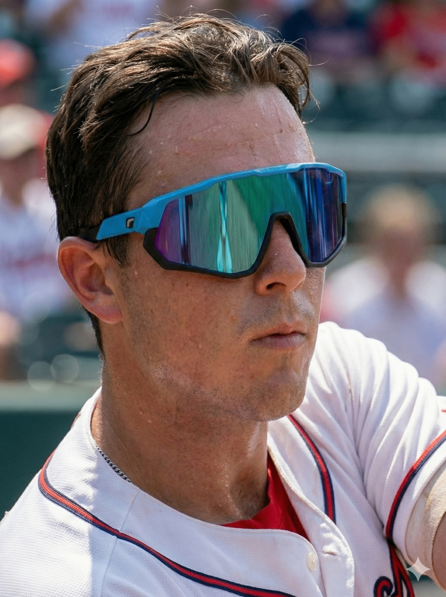 Polarized sport sunglasses - Blue/Black